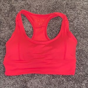 Saski red sports bra